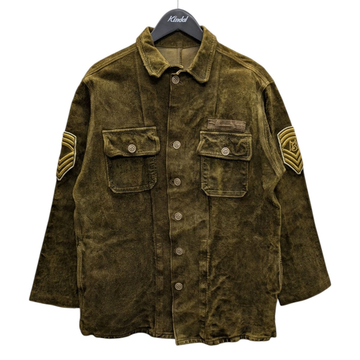 MILITARY JK LEATHERスエードミリタリージャケットMB221-1005