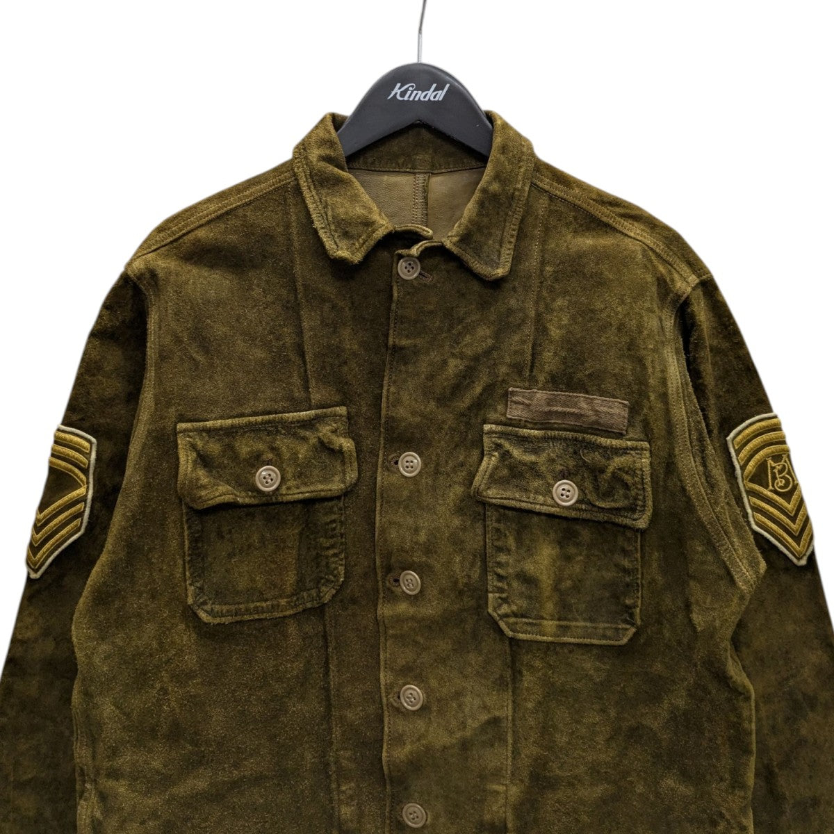 MILITARY JK LEATHERスエードミリタリージャケットMB221-1005