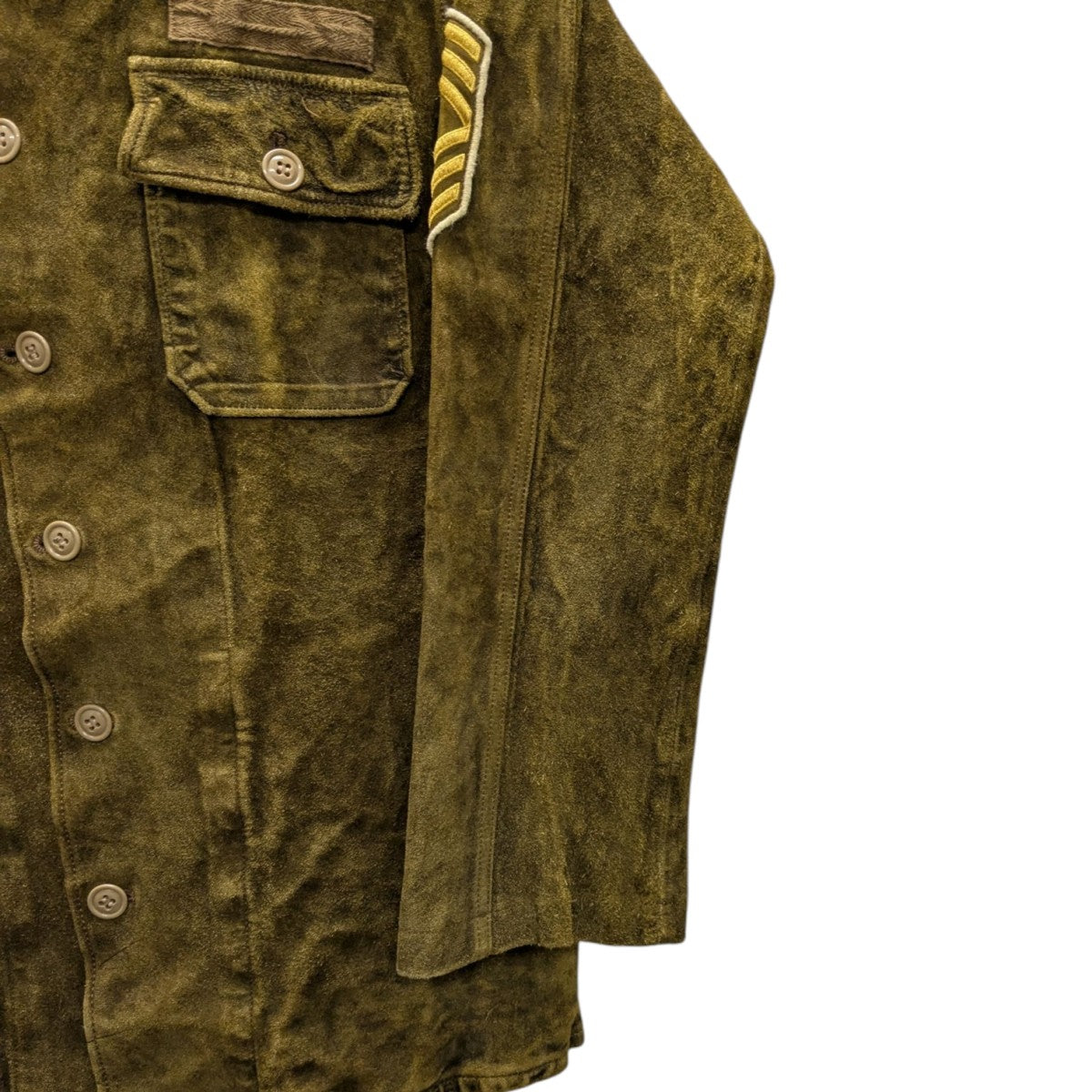 MILITARY JK LEATHERスエードミリタリージャケットMB221-1005