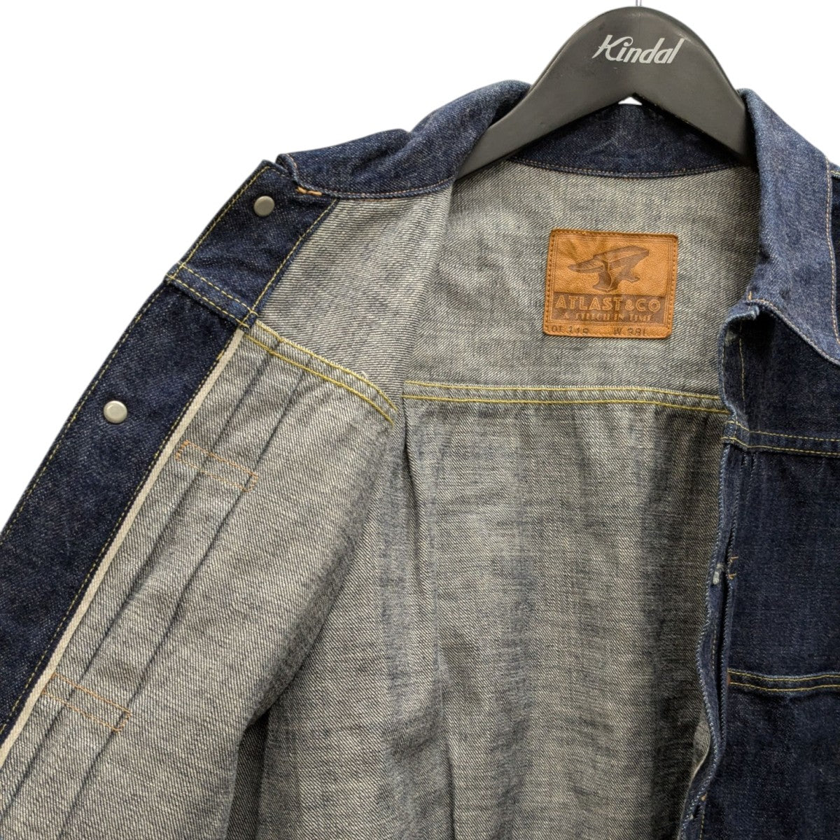 ATLAST ＆ CO(アットラスト) デニムジャケット インディゴ サイズ W38