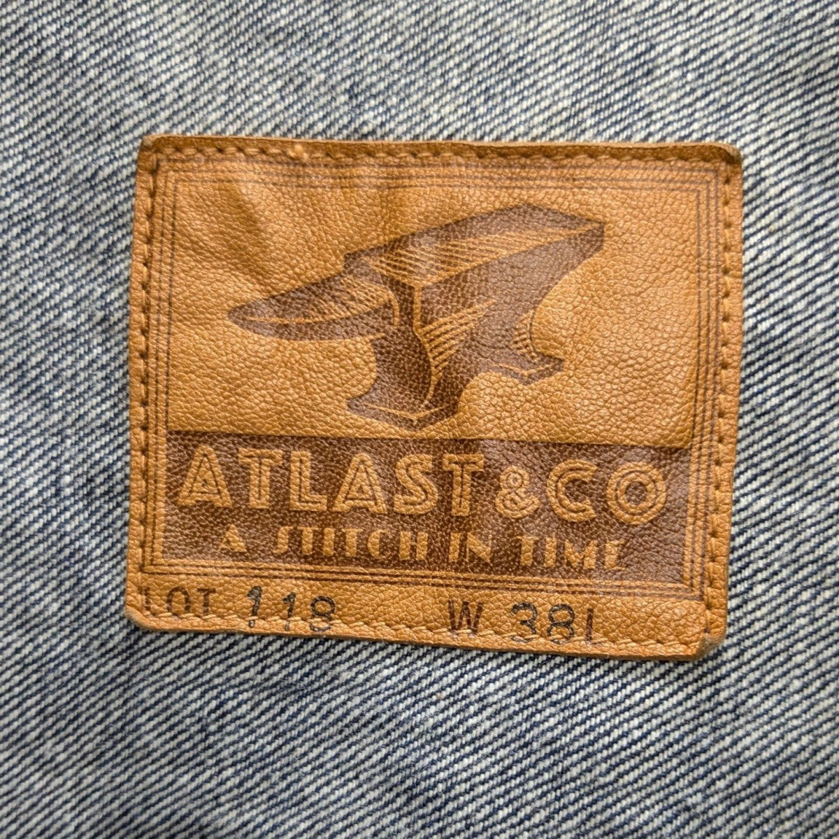 ATLAST ＆ CO(アットラスト) デニムジャケット インディゴ サイズ W38