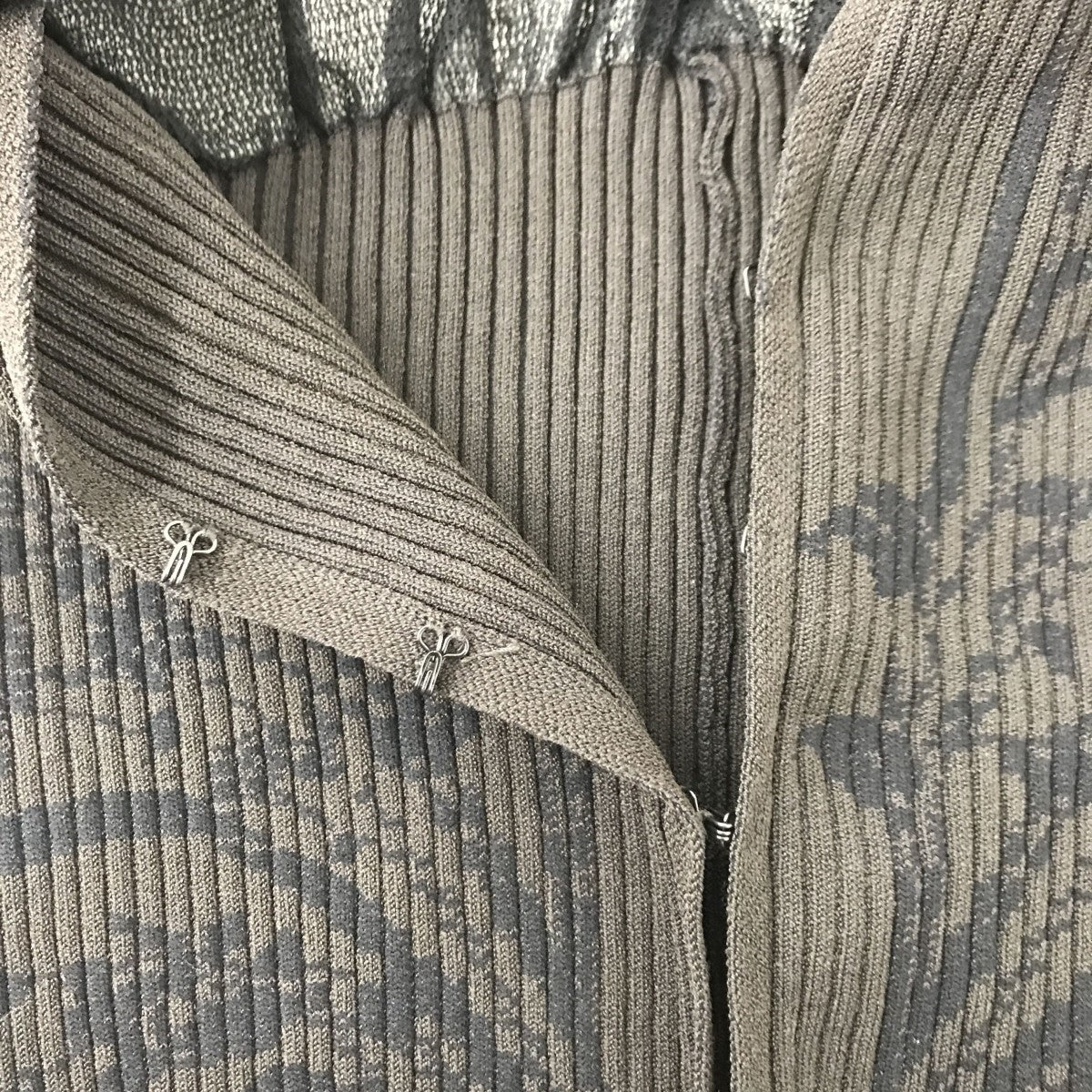 25SSSheer Rounded Sleeve Knitted CardiganニットカーディガンMM25SS-KN066
