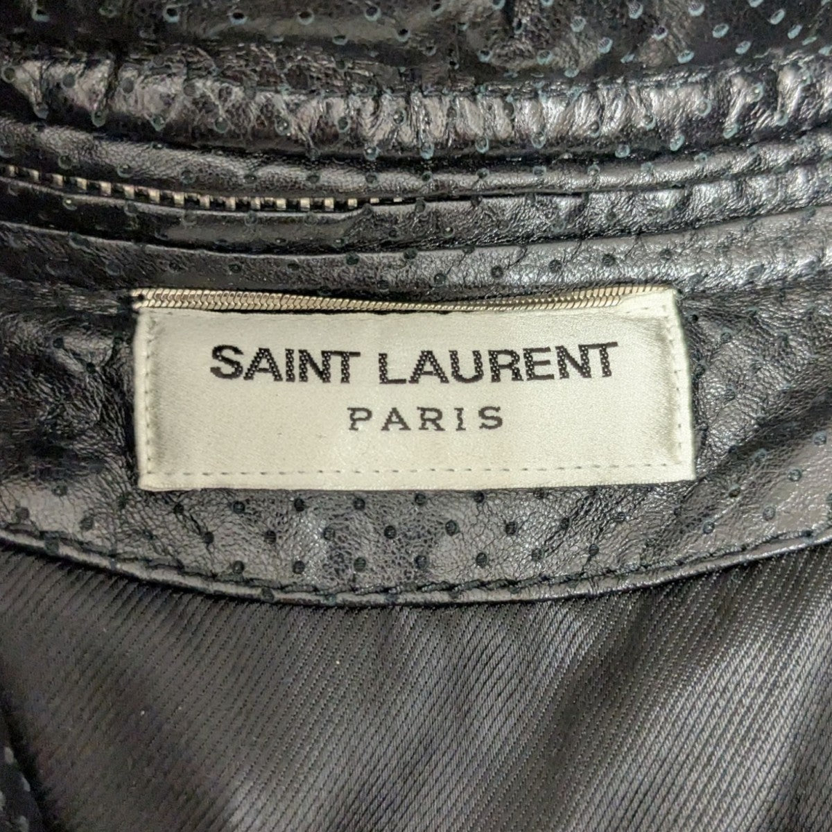 Saint Laurent Paris(サンローランパリ) レザーダウンジャケット484302