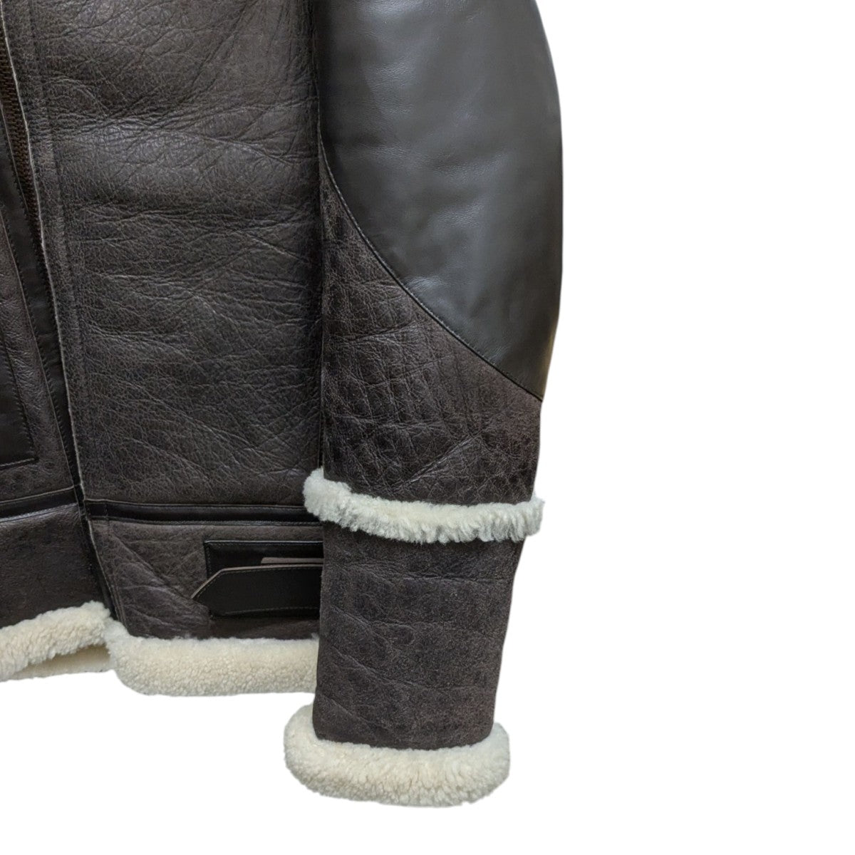 BALENCIAGA(バレンシアガ) ロゴムートンジャケット 436548 ブラウン