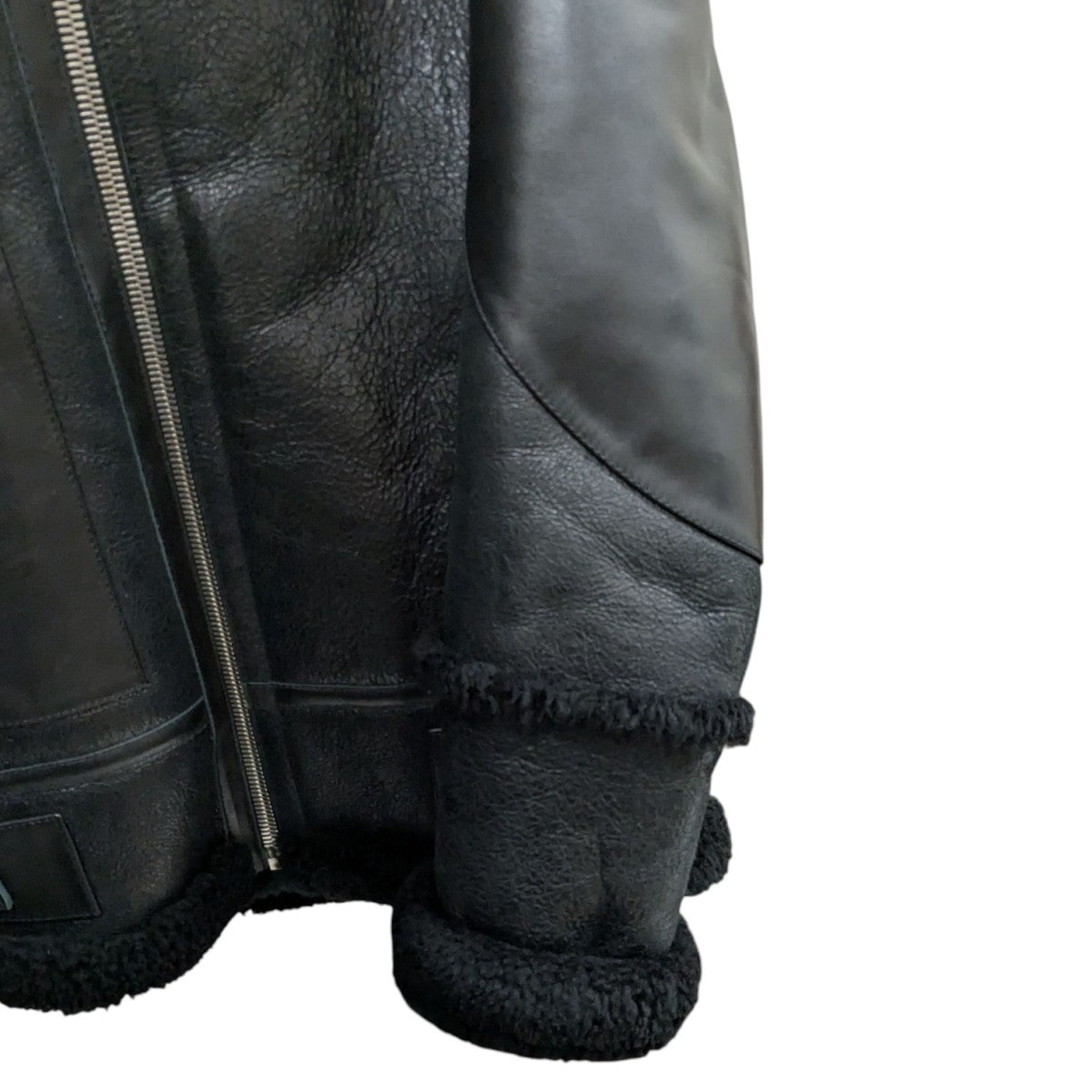 BALENCIAGA(バレンシアガ) ロゴムートンジャケット 436548 ブラック