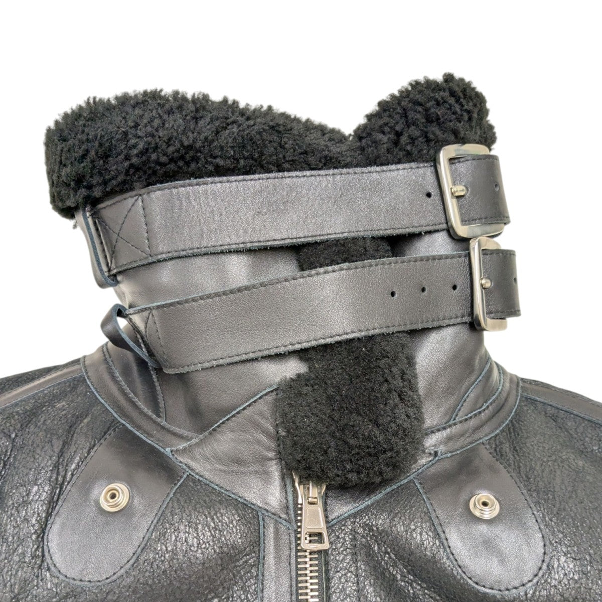 BALENCIAGA(バレンシアガ) ロゴムートンジャケット 436548 ブラック BALENCIAGA(バレンシアガ) ロゴムートンジャケット 436548 ブラック