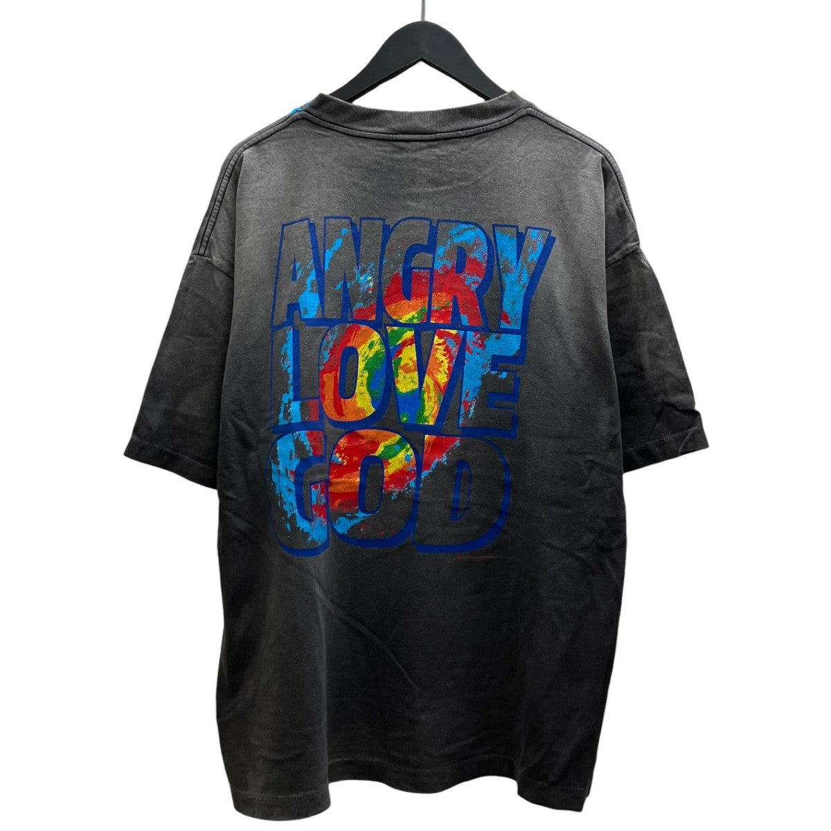 CP SS TEE ANGRY LV GD   BLK プリントTシャツ