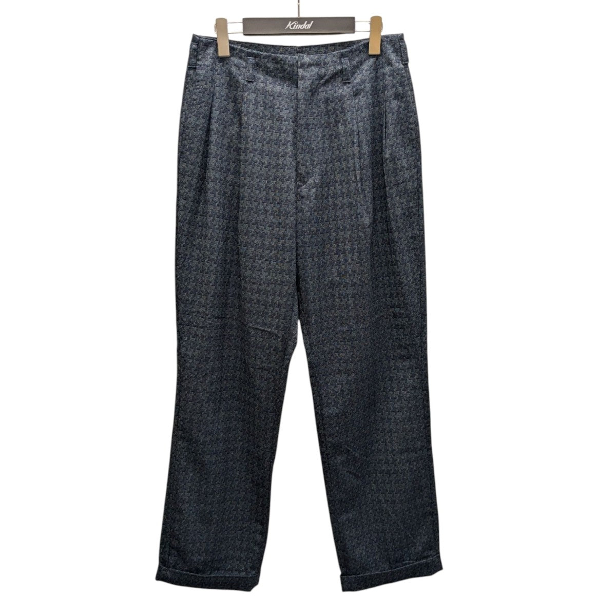 CASUALS ZOOTS BLUE CHECK PATTERワンタックパンツ