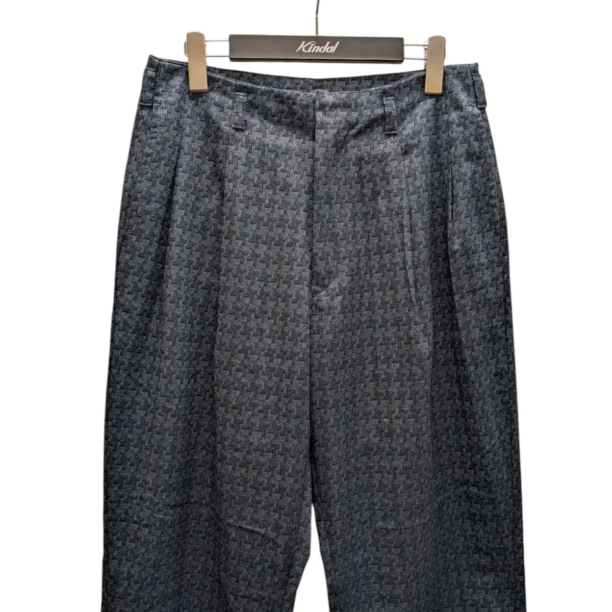 CASUALS ZOOTS BLUE CHECK PATTERワンタックパンツ