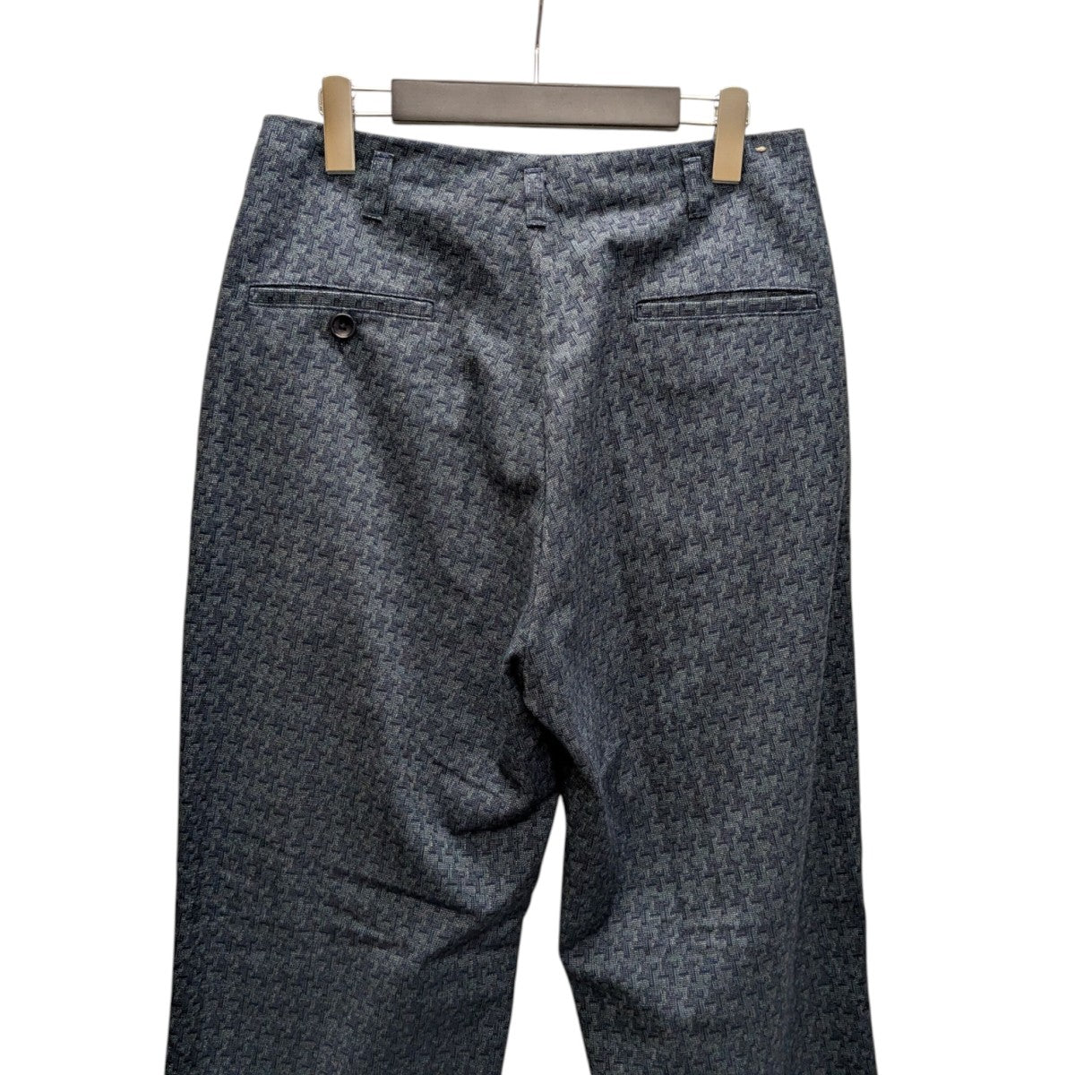 CASUALS ZOOTS BLUE CHECK PATTERワンタックパンツ