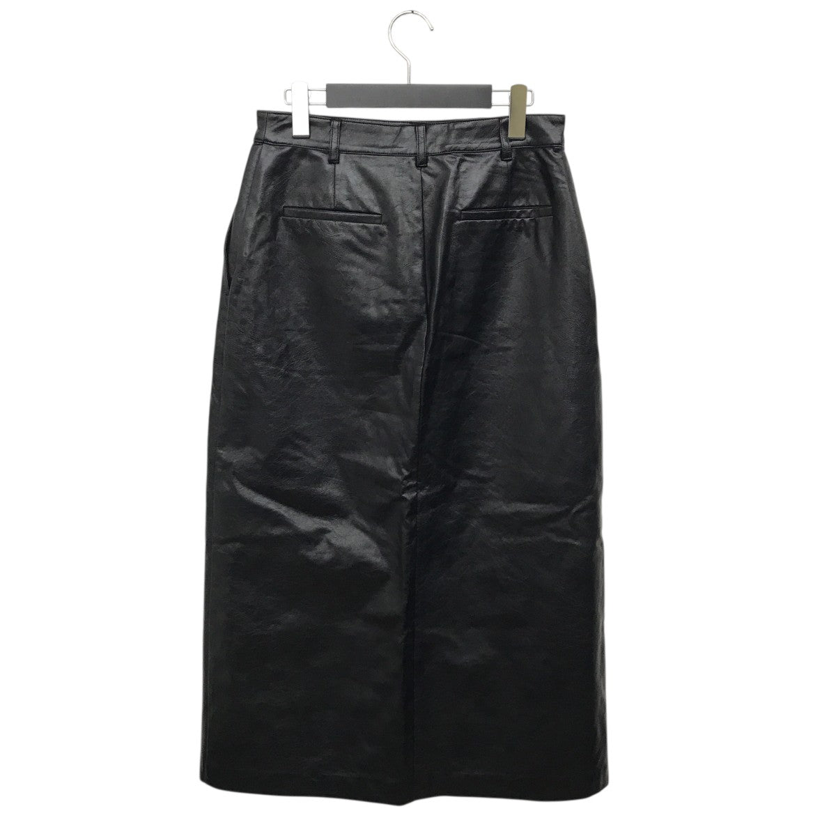 Incu Foretell Vegan Leather SkirtヴィーガンレザースカートIWKS0058 古着・中古-2枚目のアイテム画像