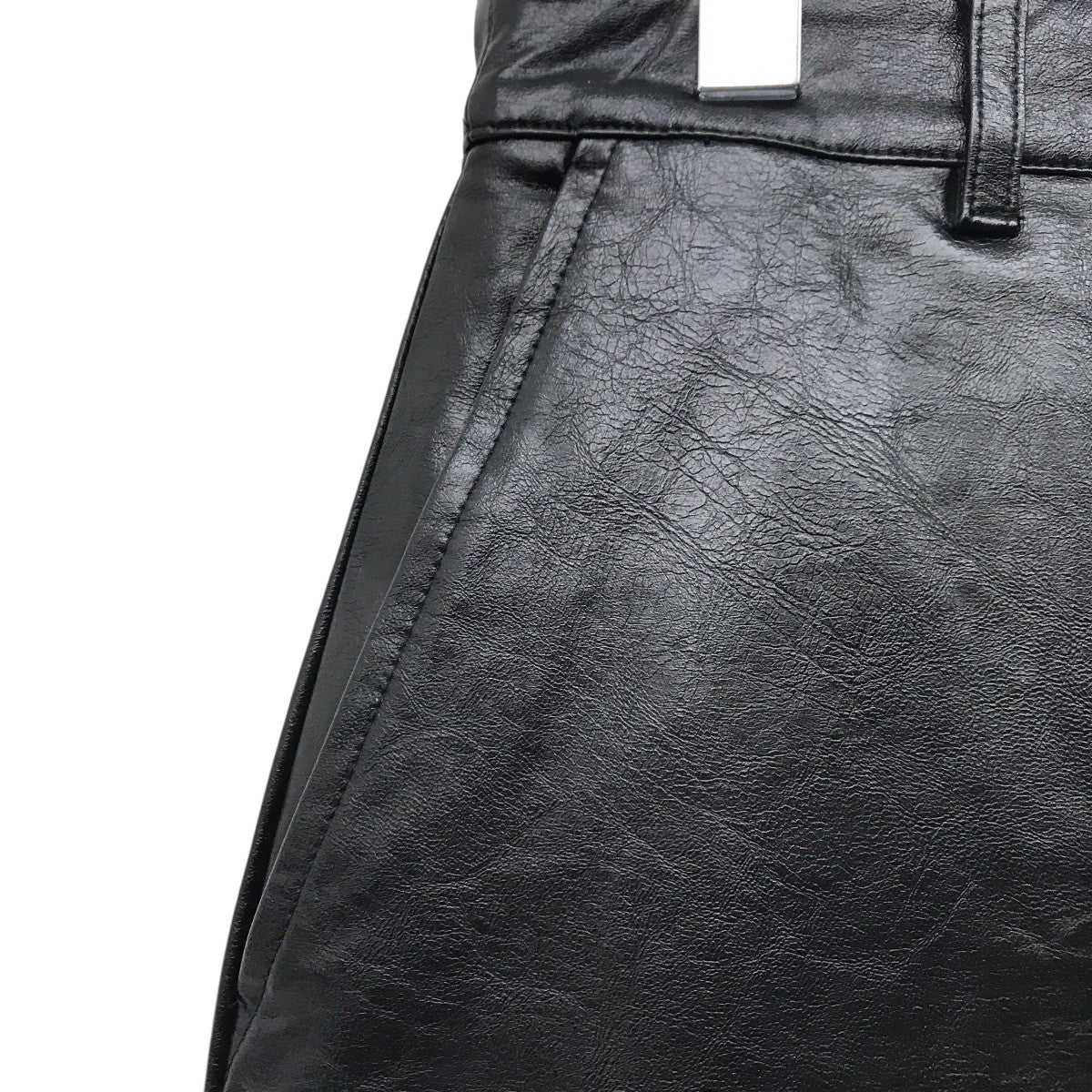 Incu Foretell Vegan Leather SkirtヴィーガンレザースカートIWKS0058 古着・中古-7枚目のアイテム画像