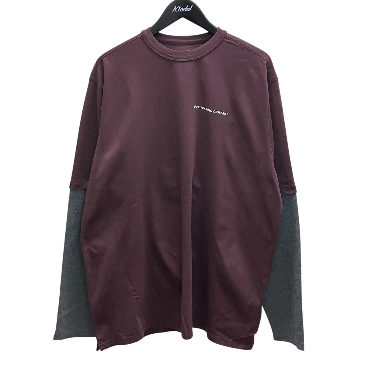 POP TRADING COMPANY 25AW Logo Sleeve T-shirt ロングスリーブTシャツ 古着・中古-1枚目のアイテム画像
