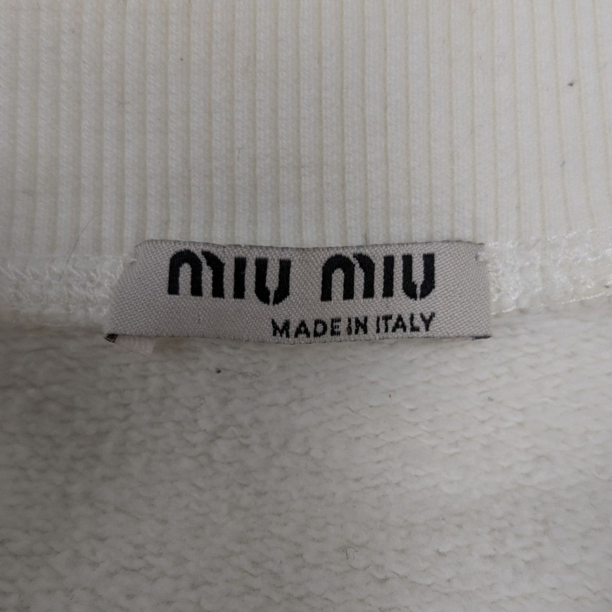 MIU MIU(ミュウミュウ) スタッズ付きスウェット MJL800 1ZVE