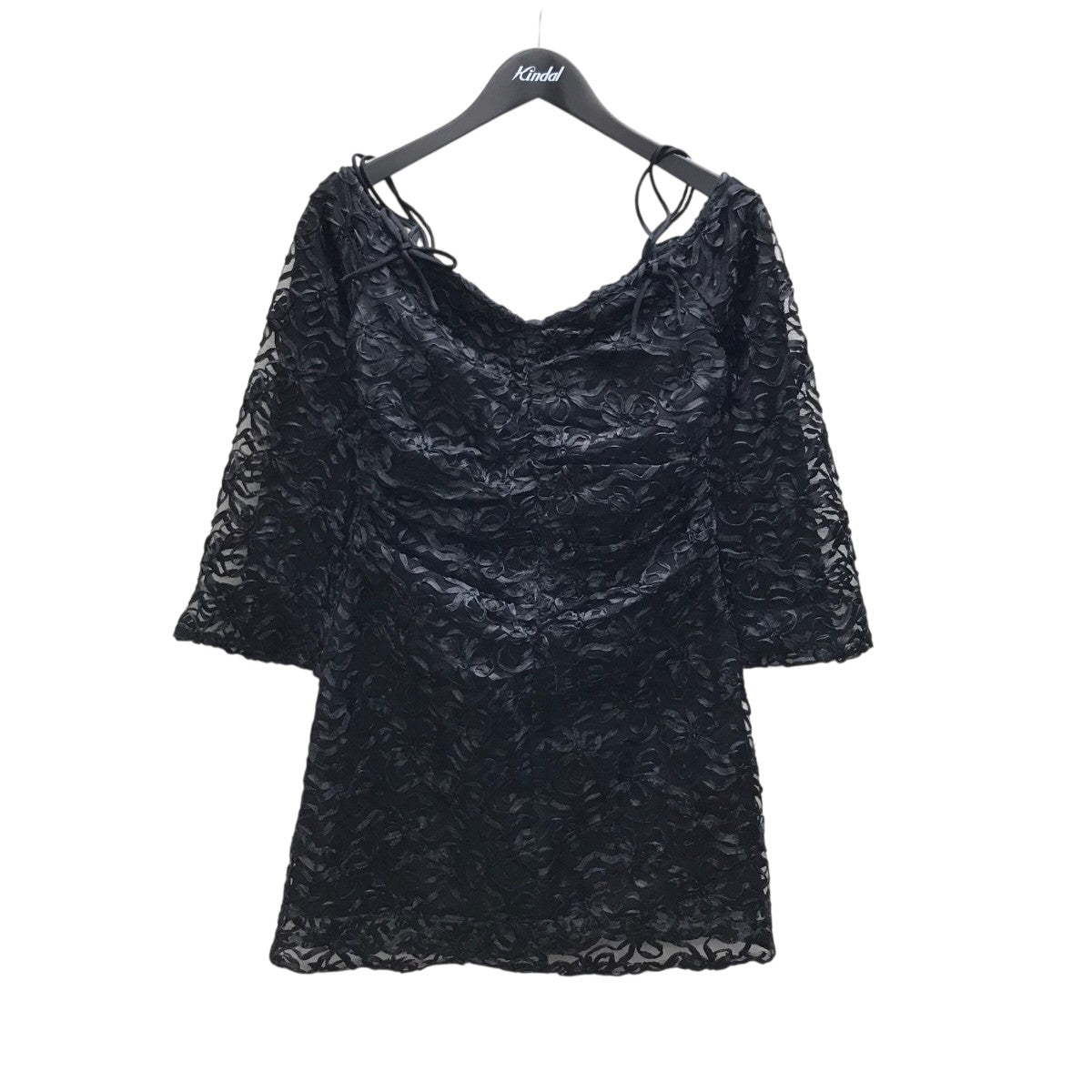 Ganni 24SS RIBBON TULLE MINI DRESS ミニドレス 古着・中古-1枚目のアイテム画像