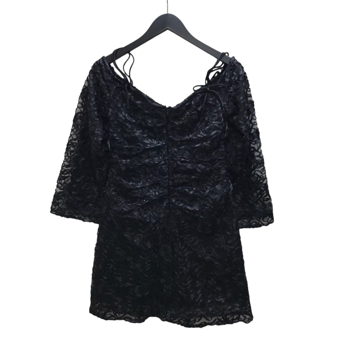 Ganni 24SS RIBBON TULLE MINI DRESS ミニドレス 古着・中古-2枚目のアイテム画像