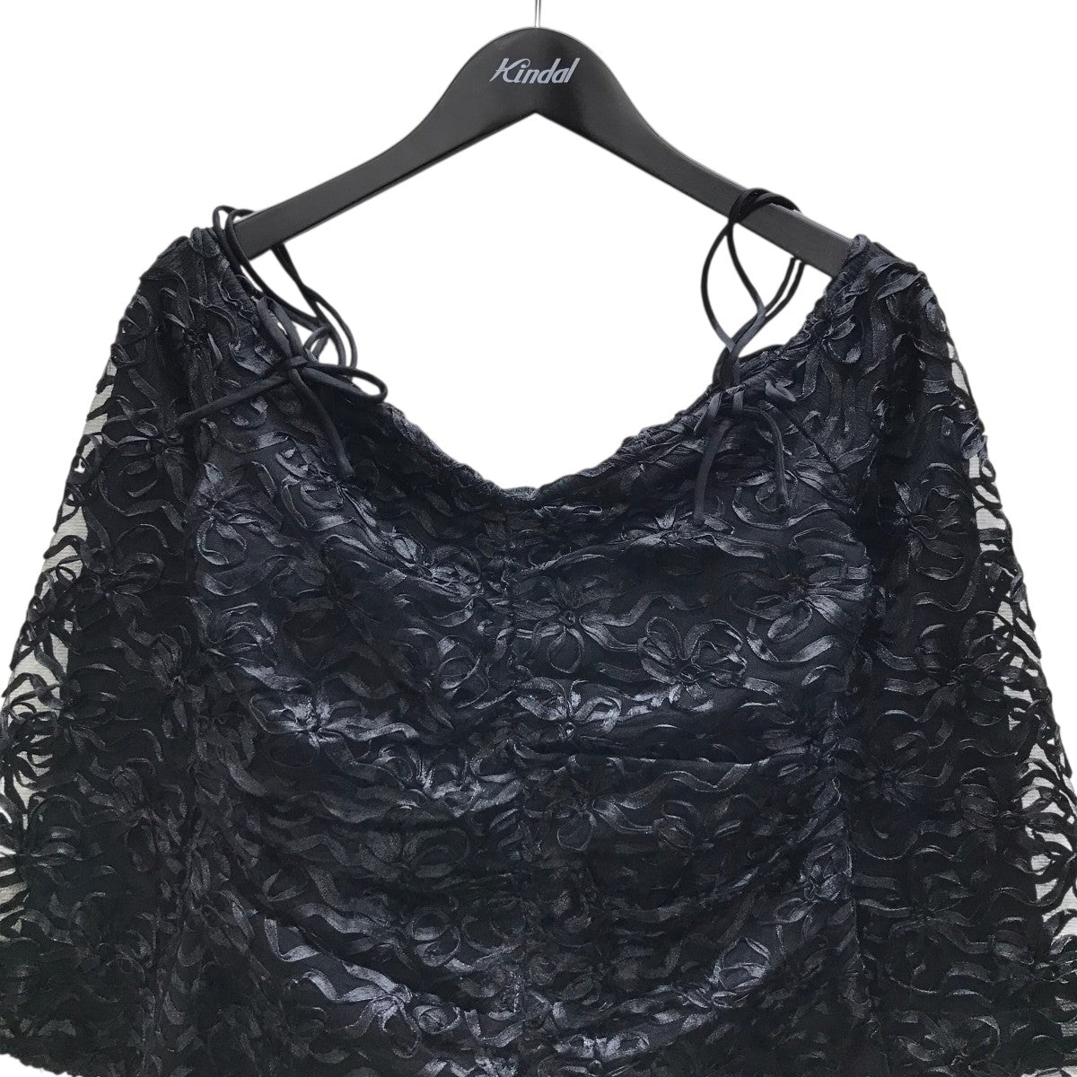 Ganni 24SS RIBBON TULLE MINI DRESS ミニドレス 古着・中古-3枚目のアイテム画像