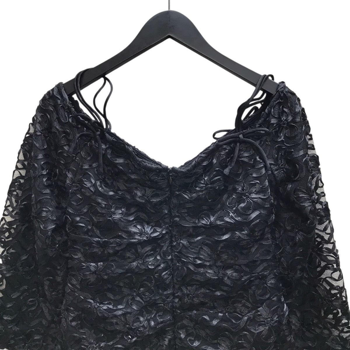 Ganni 24SS RIBBON TULLE MINI DRESS ミニドレス 古着・中古-4枚目のアイテム画像