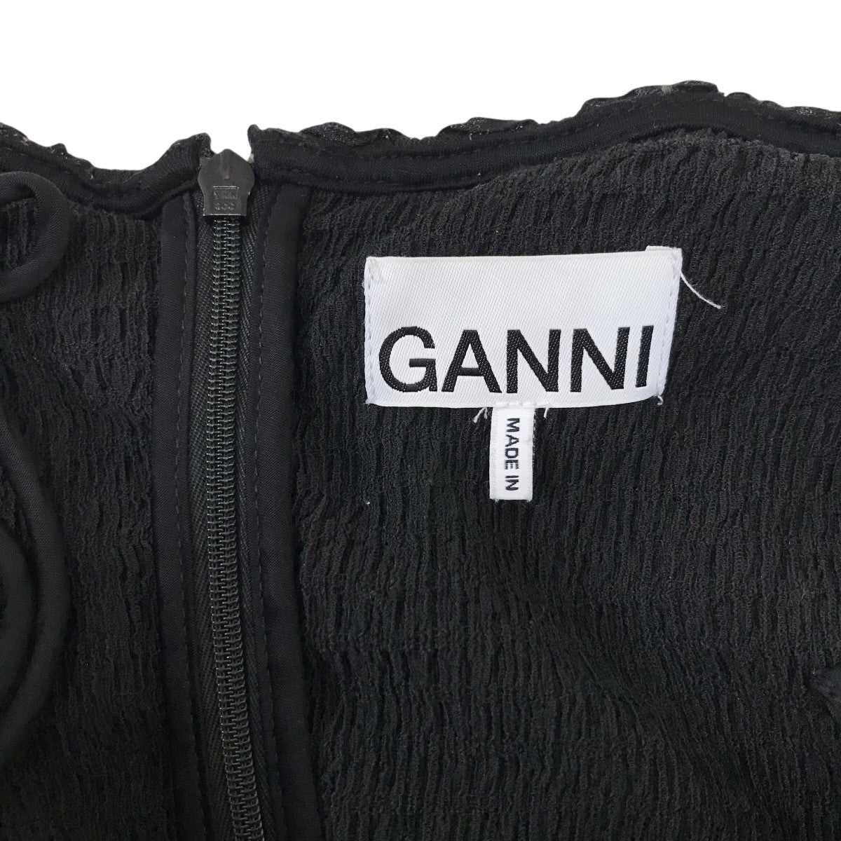 Ganni 24SS RIBBON TULLE MINI DRESS ミニドレス 古着・中古-5枚目のアイテム画像
