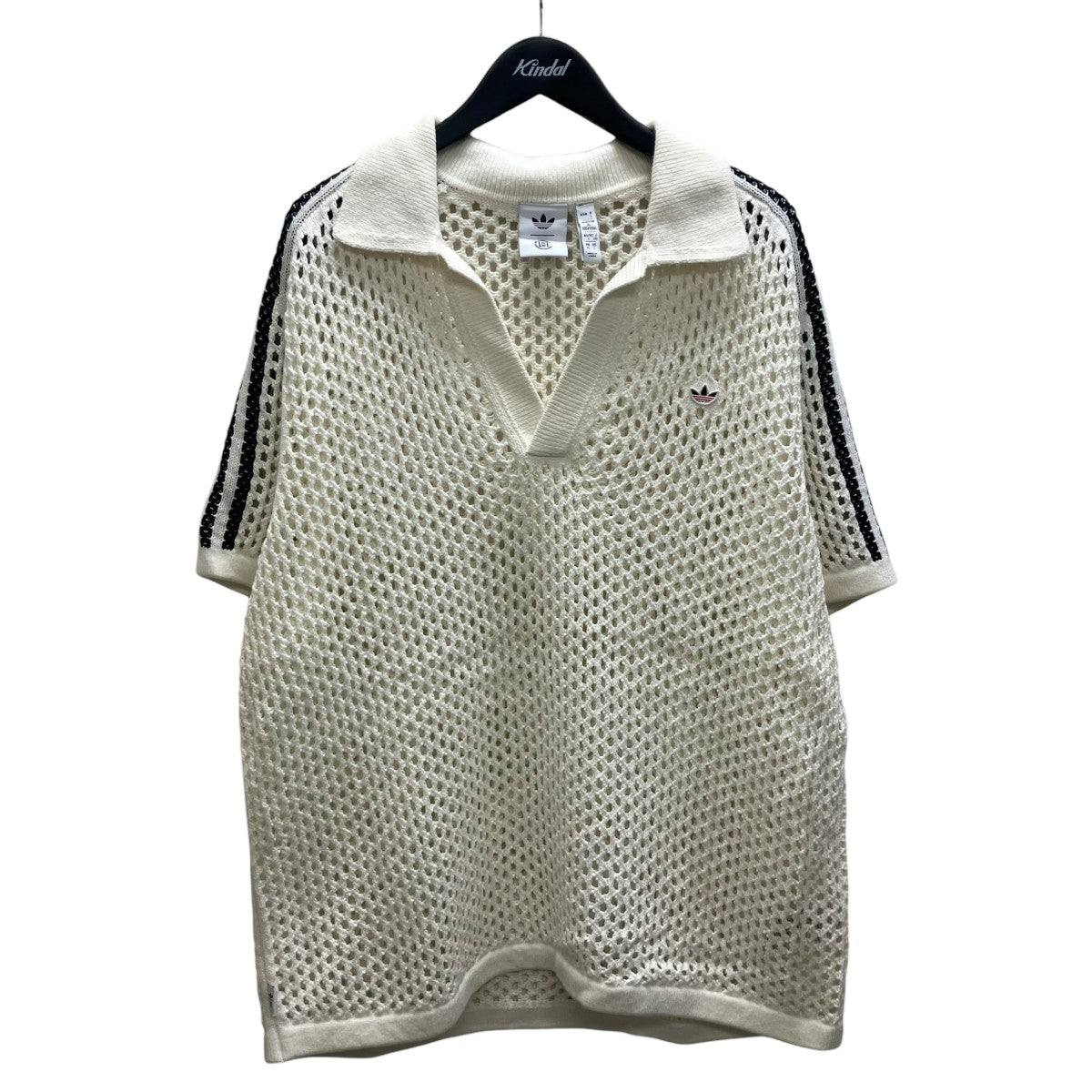 adidas×CLOT クロシェポロシャツ 古着・中古-1枚目のアイテム画像