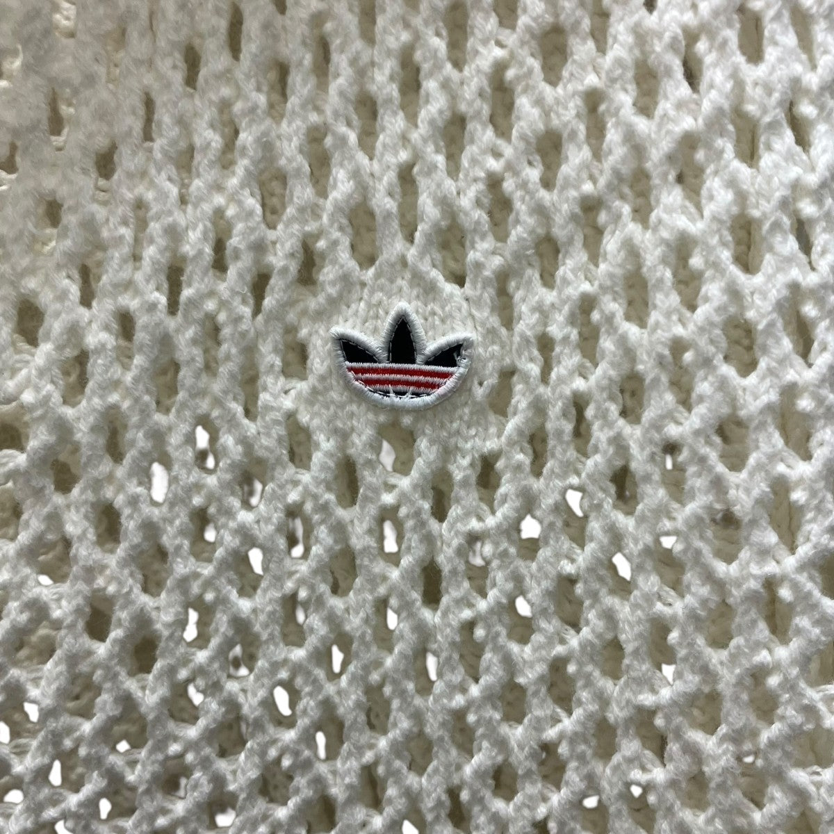 adidas×CLOT クロシェポロシャツ 古着・中古-4枚目のアイテム画像