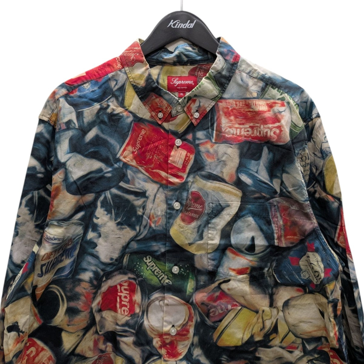 Cans Shirt総柄長袖シャツ