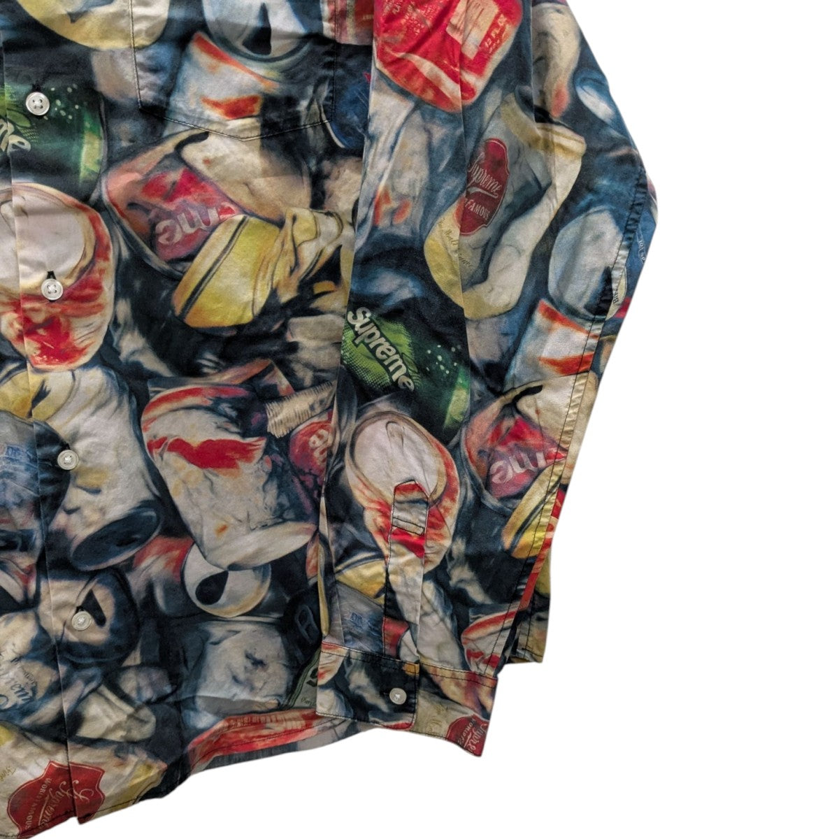 Cans Shirt総柄長袖シャツ