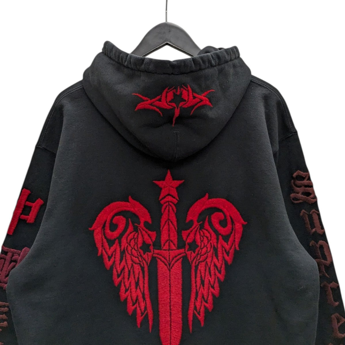 シュプリーム チノ　ブラック　32 美品　ロゴ入り　刺繍 Supreme(シュプリーム) 19SS Arc Logo Chino Pantアーチ ロゴ