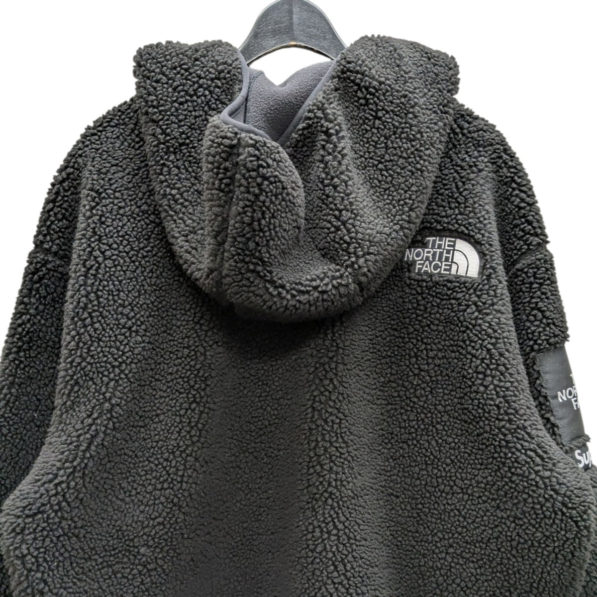 Supreme×THE NORTH FACE Logo Hoodie Fleece Jacket フーデット ボア