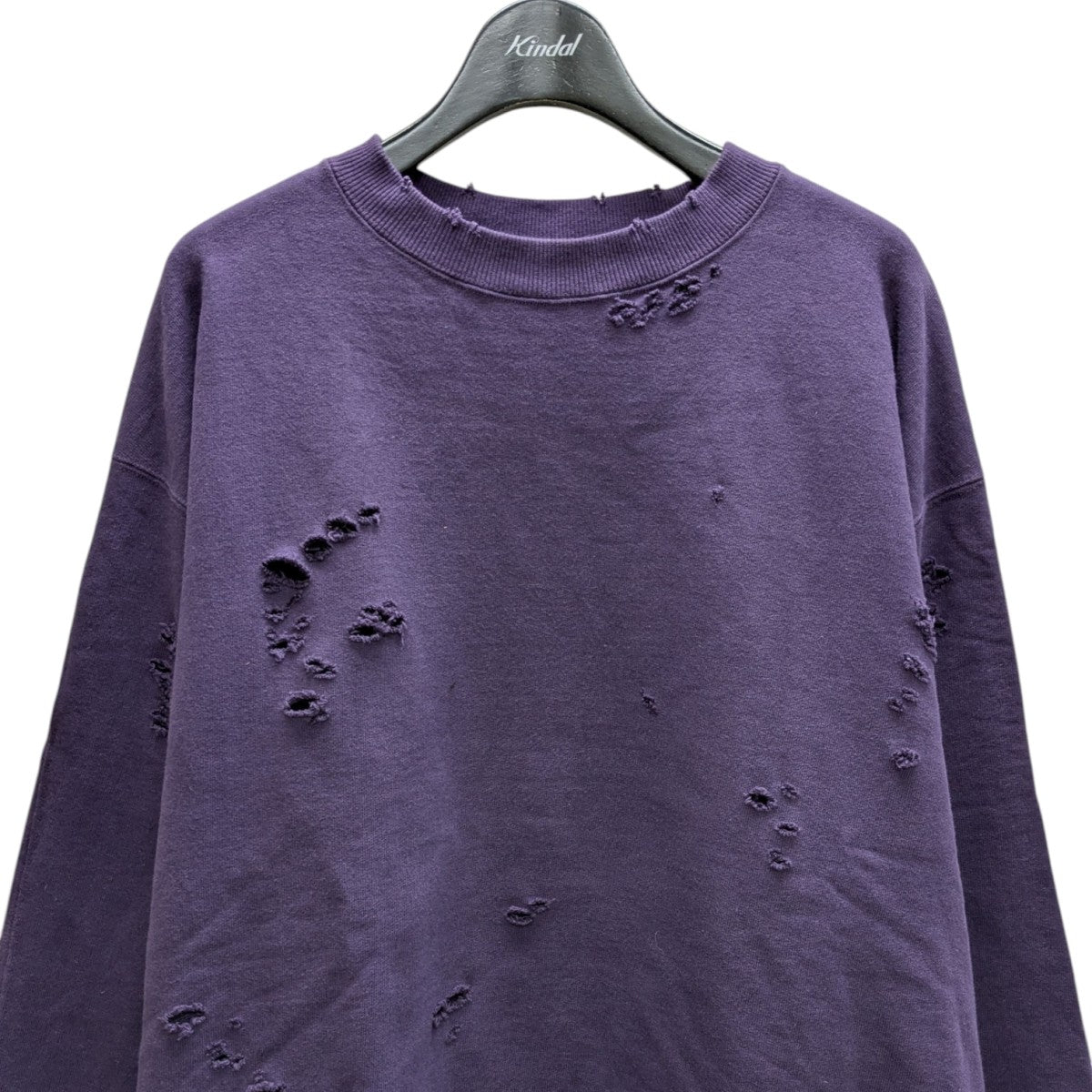 Deluxe(デラックス) ダメージ加工スウェット 23AD2621 パープル サイズ