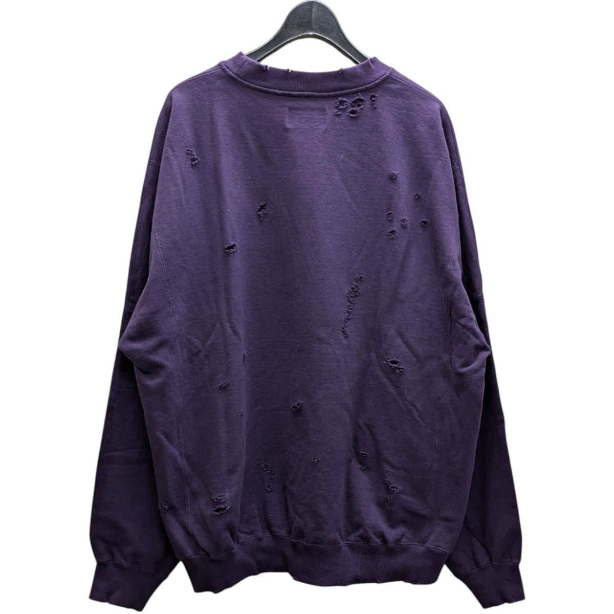 Deluxe(デラックス) ダメージ加工スウェット 23AD2621 パープル サイズ