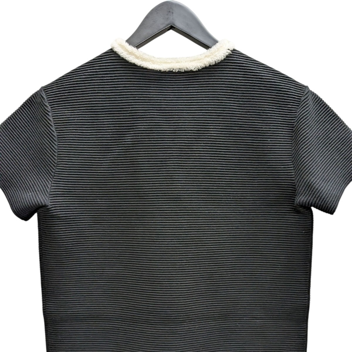EMPORIO ARMANI オットマンファブリック フリンジディテール ドレス 古着・中古-4枚目のアイテム画像