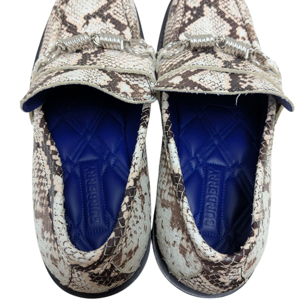 BARBED LOAFERS蛇柄ローファー