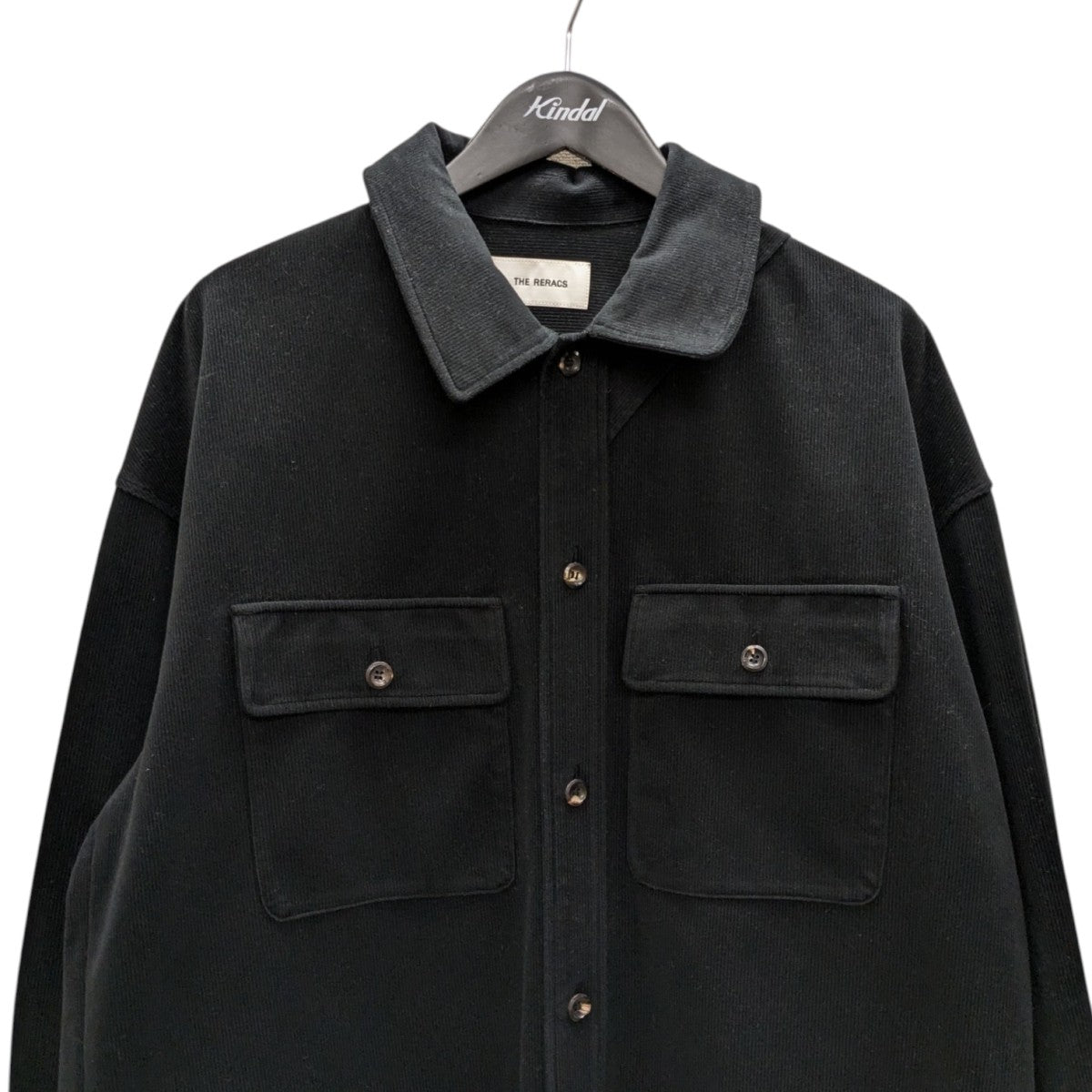 THE RERACS BIG CPO SHIRT 48 黒 シャツジャケット THE RERACS（ザ・リラクス）の「BIG CPO（）」 - WEAR
