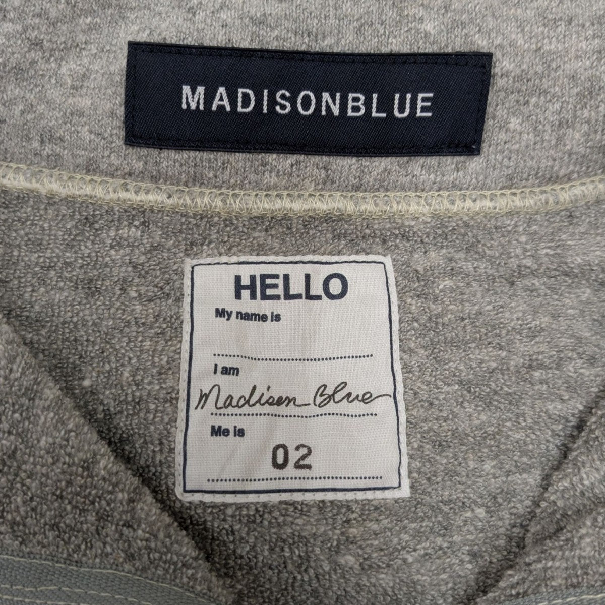 Madison blue スウェット 美品 MADISON BLUE マディソンブルー ビッグスウェット