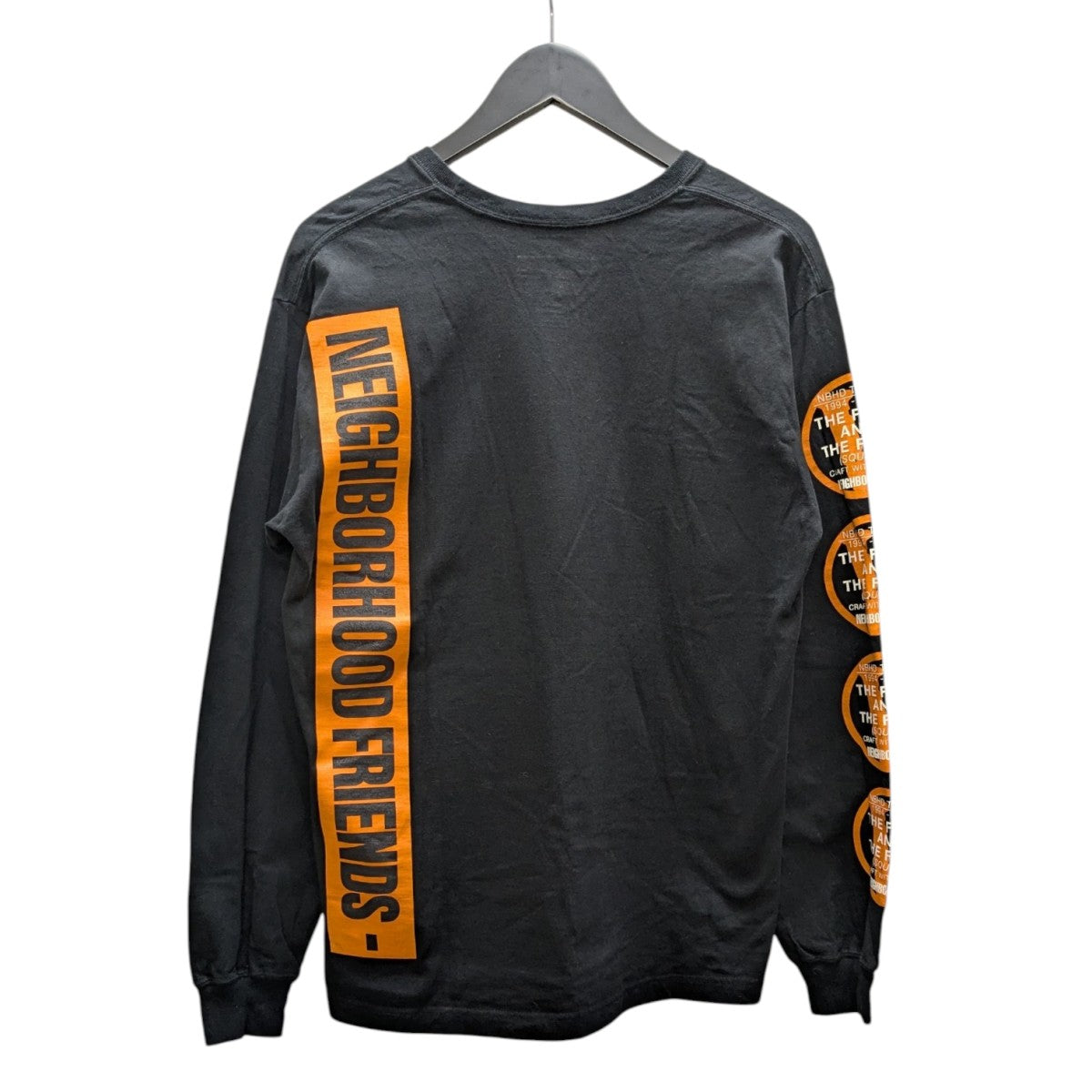 NEIGHBORHOOD×VLONE ロングスリーブカットソー ブラック サイズ S