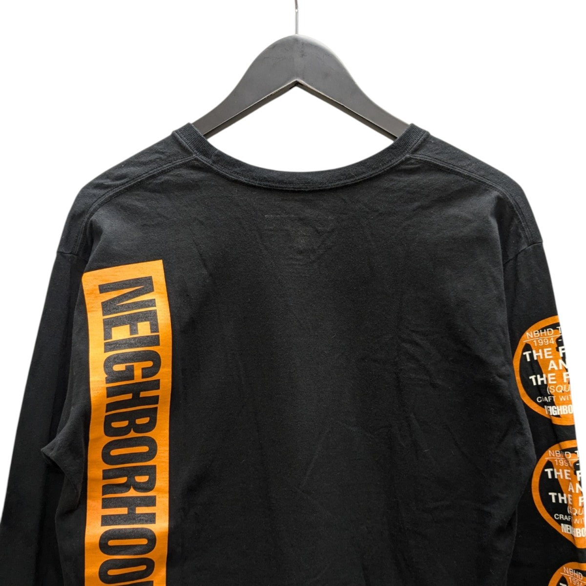 NEIGHBORHOOD×VLONE ロングスリーブカットソー ブラック サイズ S