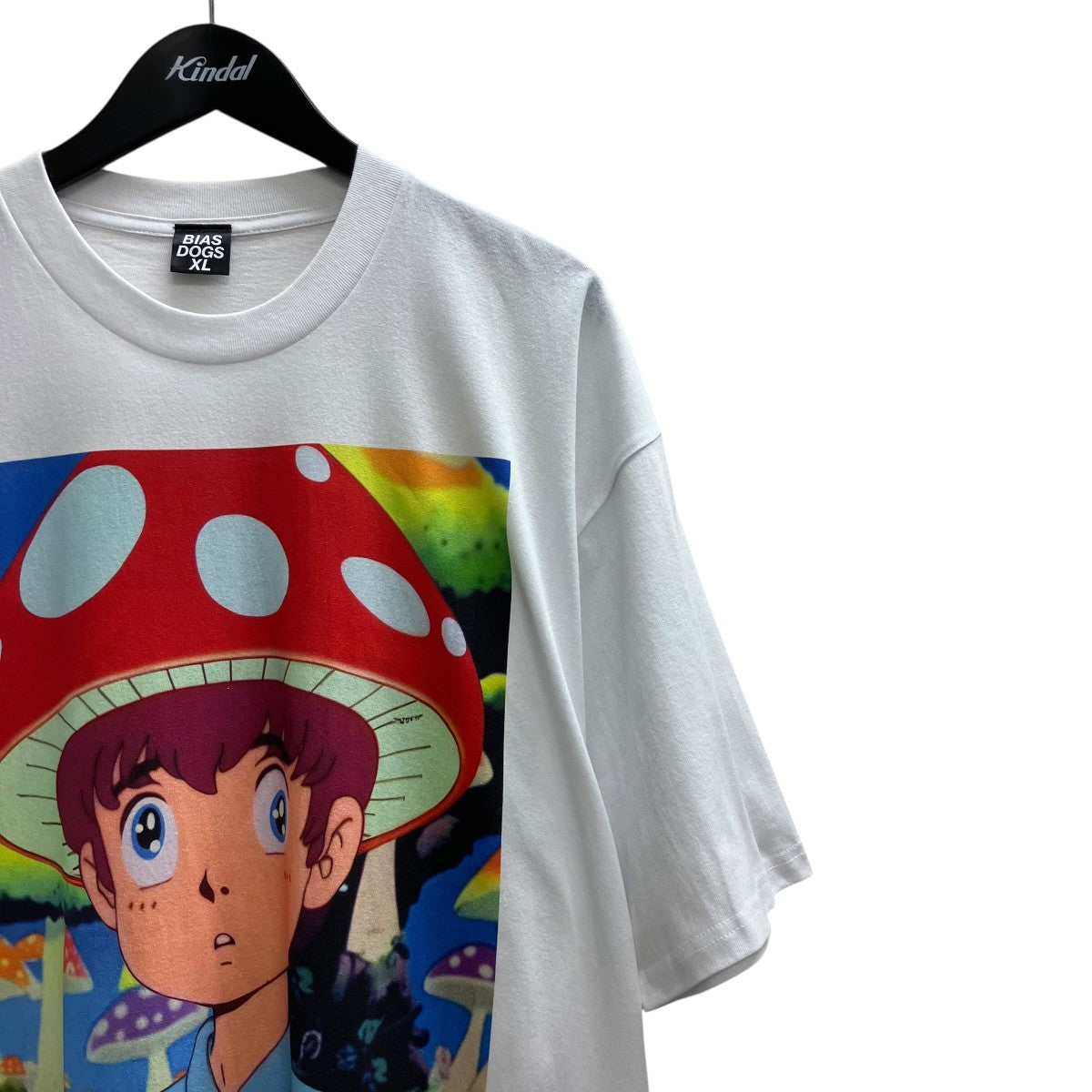 BIAS DOGS(バイアス ドッグス) プリントTシャツ 23003 ホワイト サイズ
