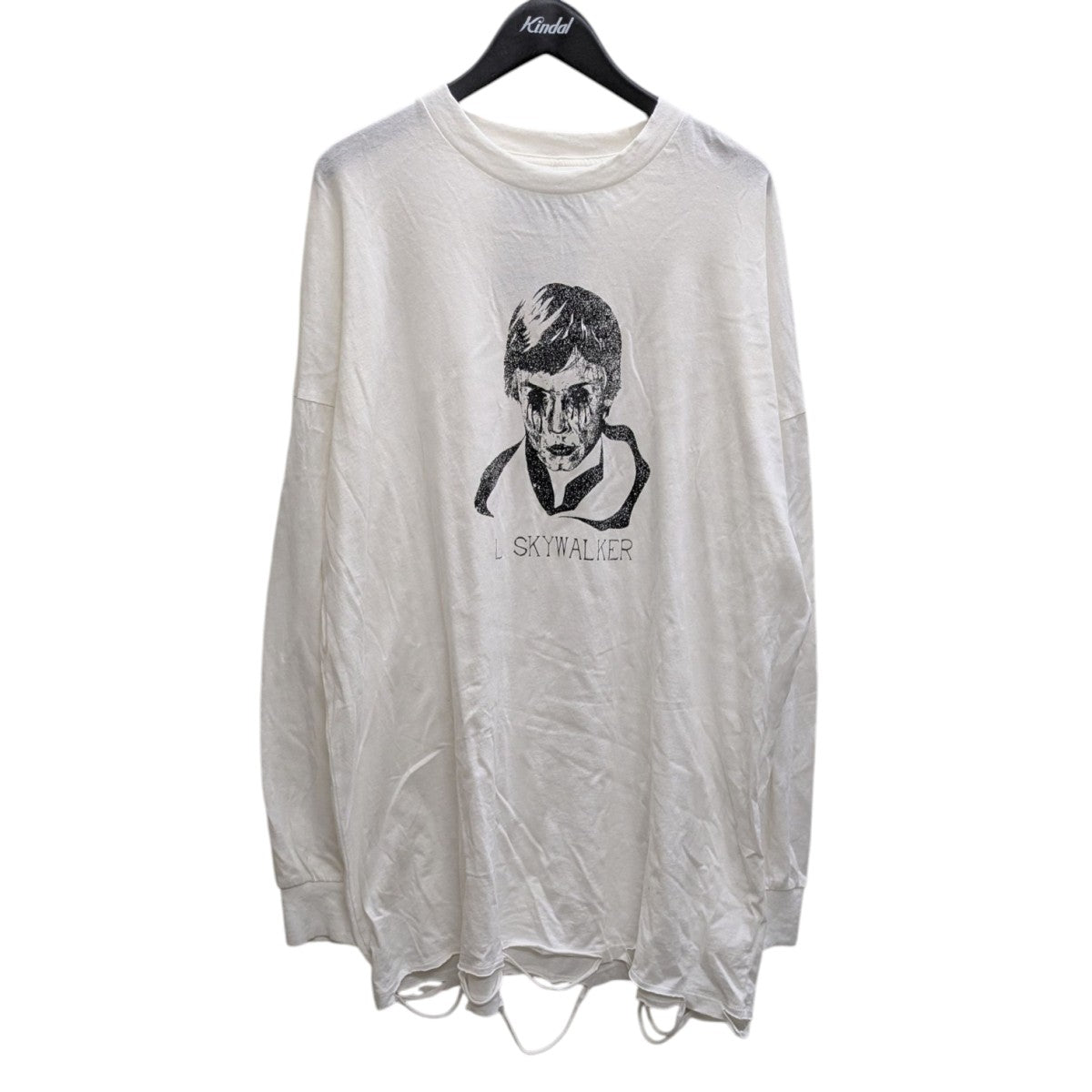 TEPPEIFURUYAMA 【NKGW Hand print long T-shirt】 プリントロングTシャツ 古着・中古-1枚目のアイテム画像