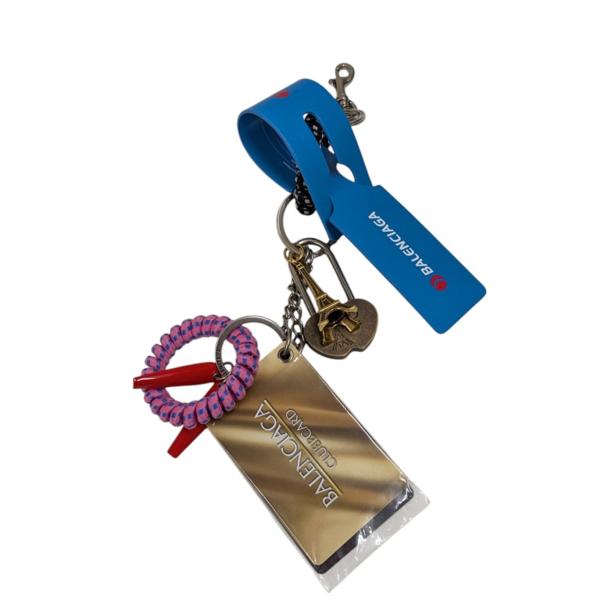 新品未使用　バレンシアガ　キーケース バレンシアガ キーケース 6連 スマートキー キーリング付き 人気