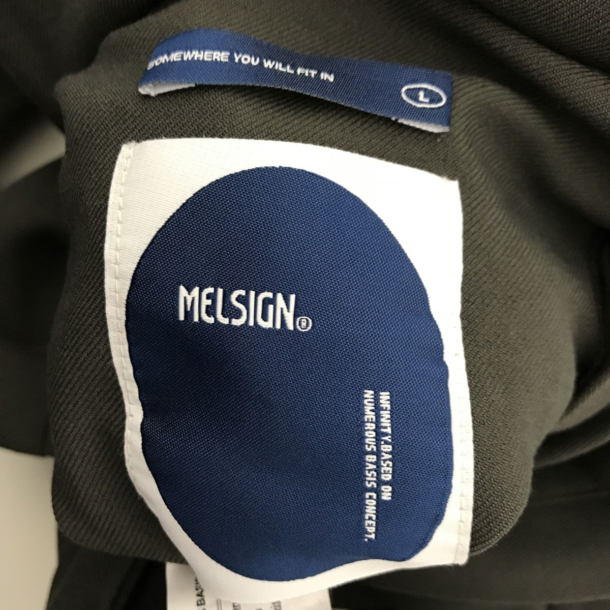 MELSIGN ノーカラージャケット 古着・中古-4枚目のアイテム画像