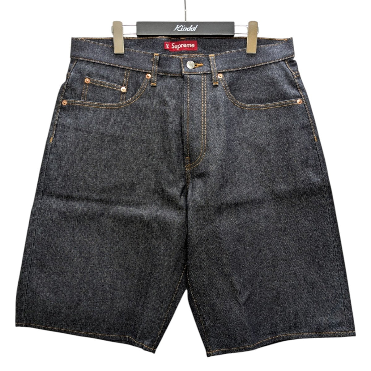 Supreme Rigid Baggy Selvedge Denim Shortデニムショートパンツ 古着・中古-1枚目のアイテム画像