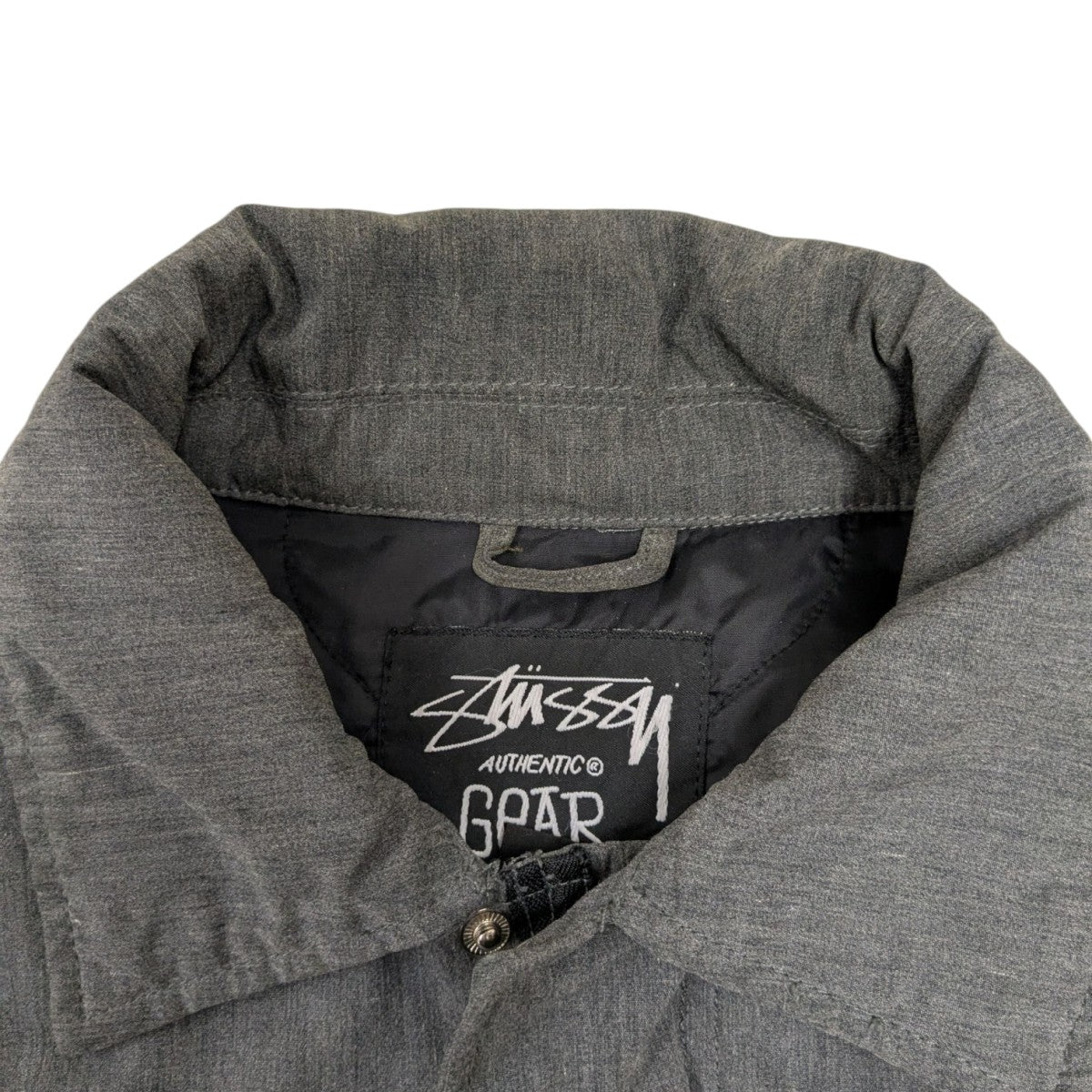 Stussy グレー ナイロンジャケット フード付き ステューシーウィメン ステューシー ジャケット STUSSY