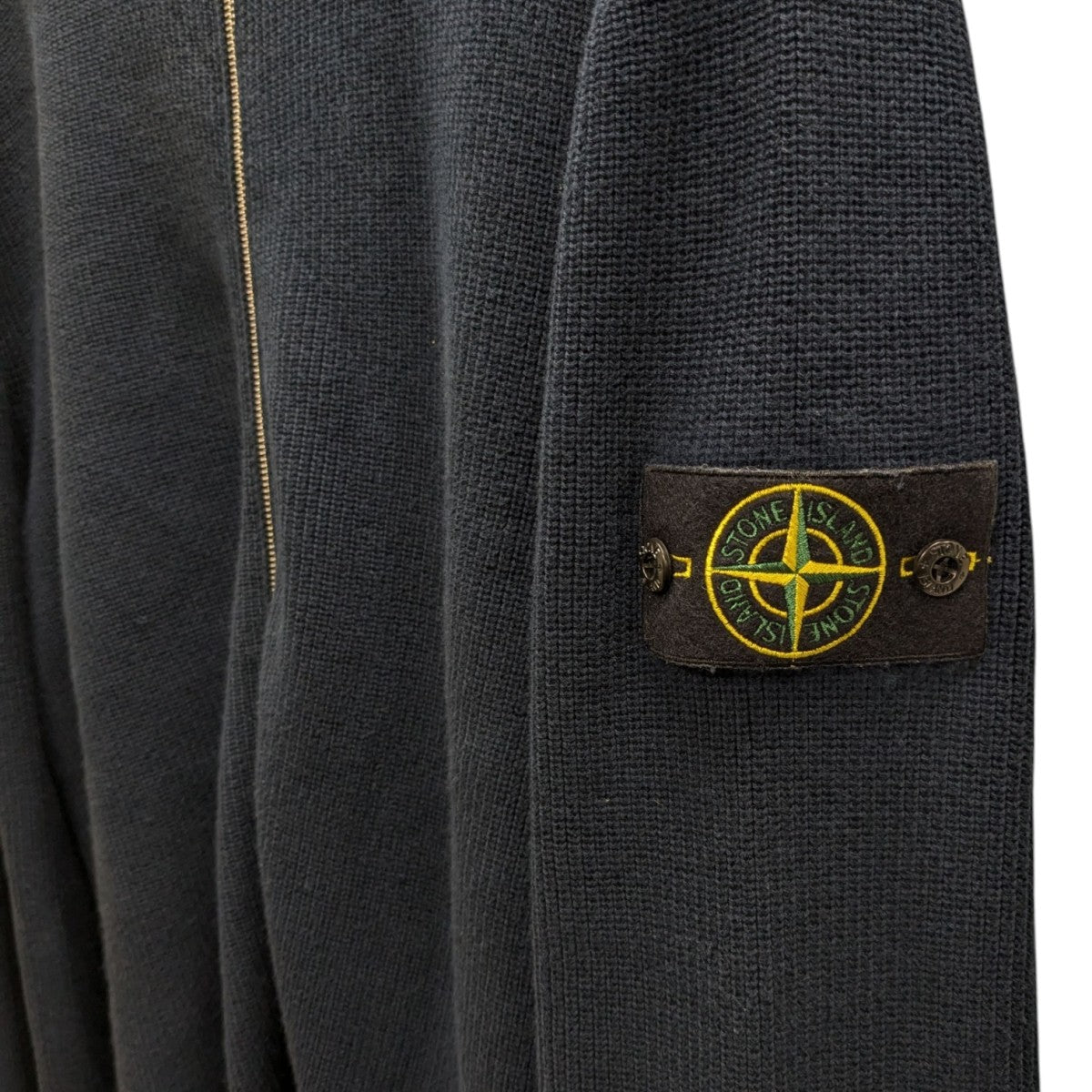 STONE  ドライバーズニット　Lサイズ　ブルー STONE ISLAND ドライバーズニット Lサイズ ブルー