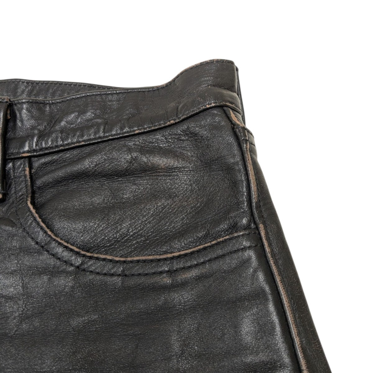 最終値下　buco ブコ ホースハイド レザーパンツ リアルマッコイズ 革パン 極上BUCOブコ別注リアルマッコイズ32ホースハイドレザーパンツ馬革