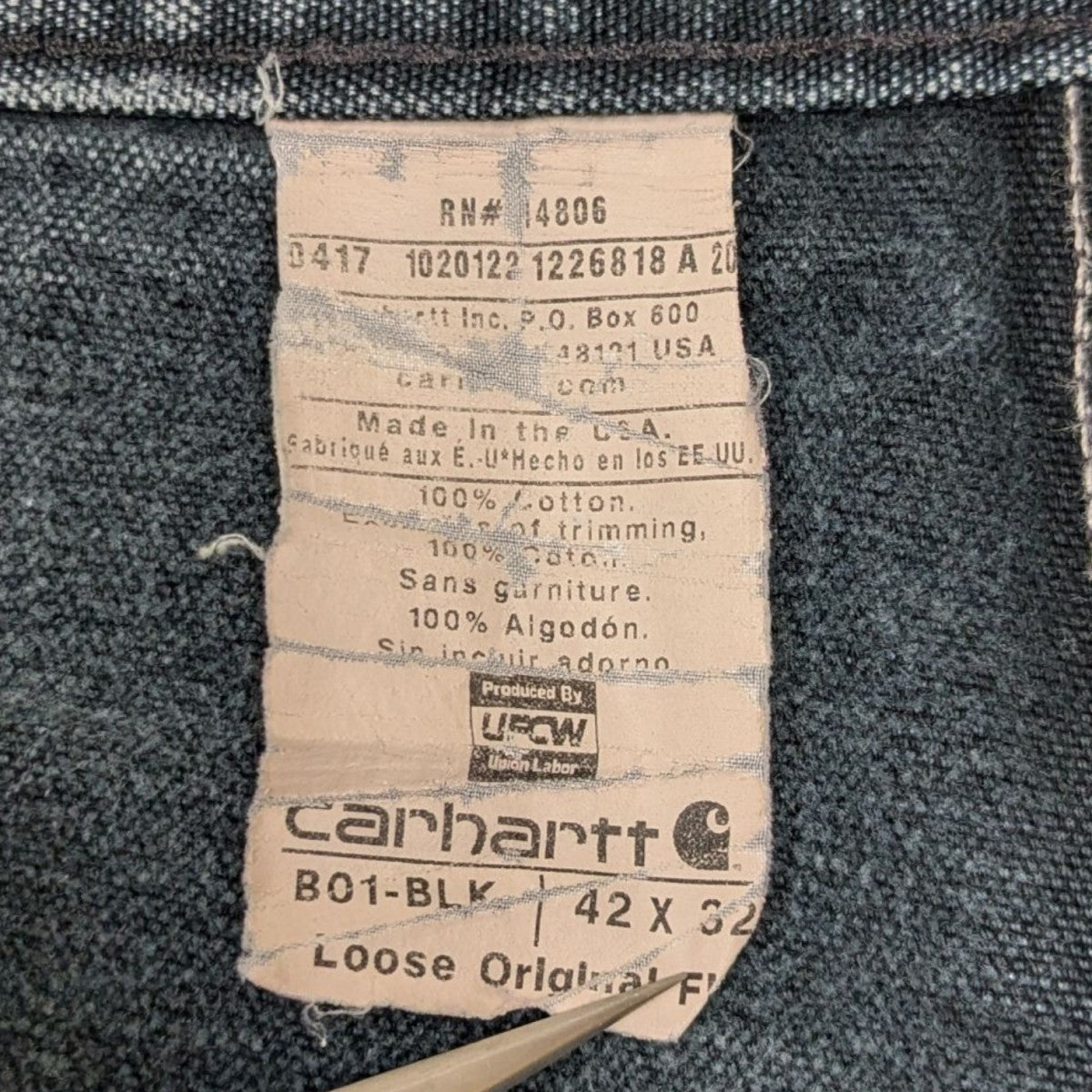 CarHartt(カーハート) MADE IN USA 90Sダブルニーペインターパンツ