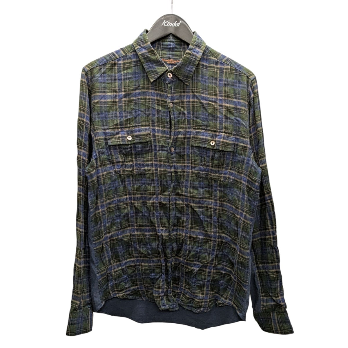 J7★特選一品★自分自身の人生を♡【ヒマラヤ/カラコルムK2ジャスパー】❤️ UNDERCOVERISM(アンダーカバーイズム) チェックシャツ7S229-SH7 7S229