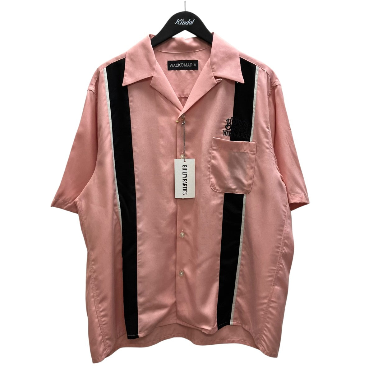 WACKO MARIA×MR．BROTHERS 半袖シャツ MBCC-WM-OC01 ピンク サイズ L