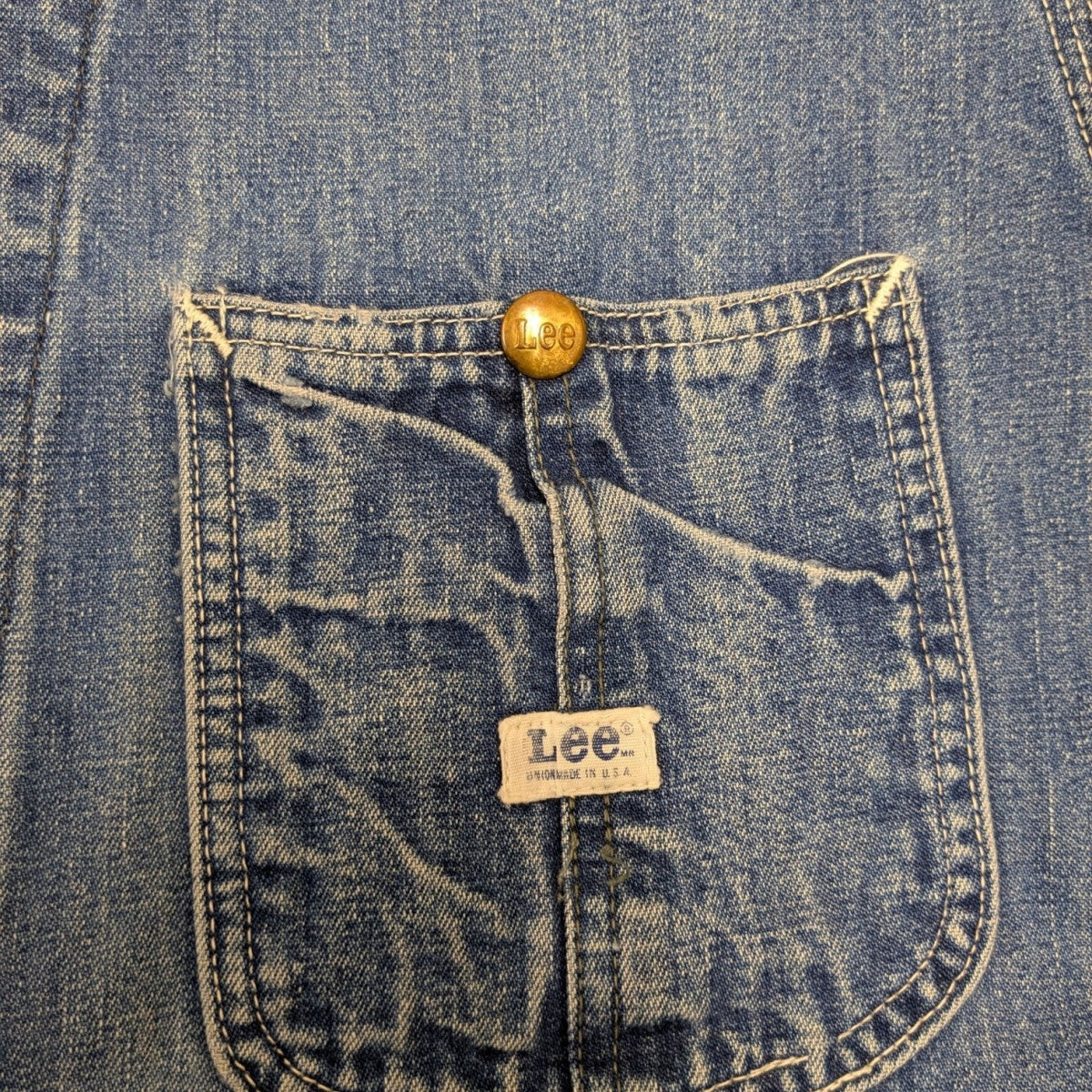 USA MADE Lee 91-J カバーオールジャケット ヴィンテージ LEE(リー) Made in USA91-J 70Sヴィンテージカバーオールジャケット