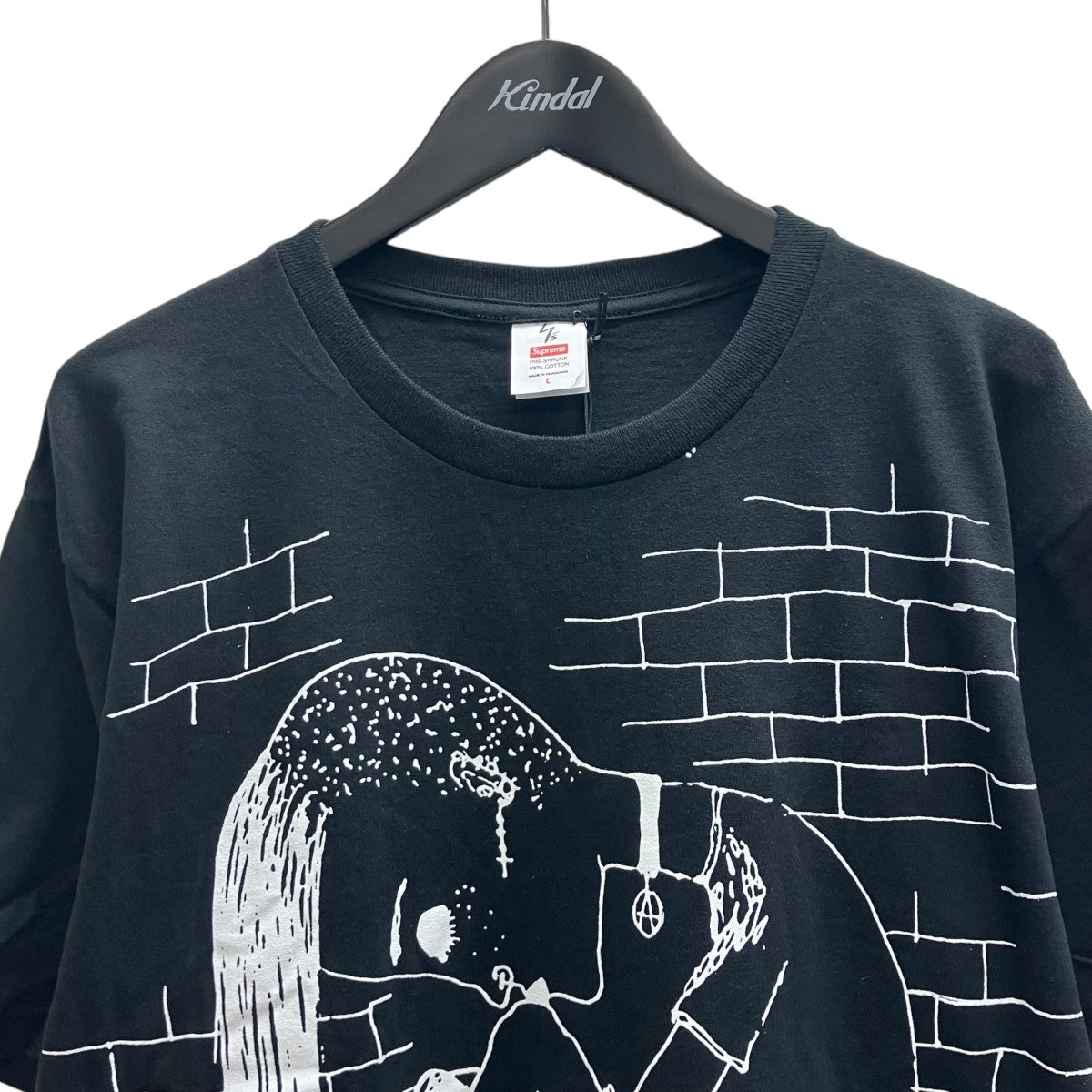 Supreme×YOHJI YAMAMOTO Thinker TeeプリントTシャツ 古着・中古-3枚目のアイテム画像
